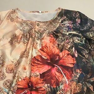 Giant flower blouse